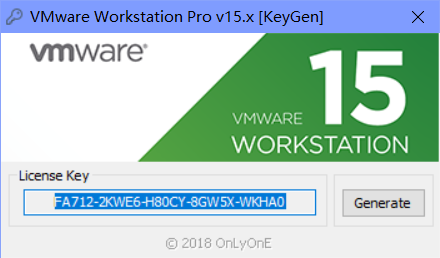 VMware Workstation Pro_v15.x注册机