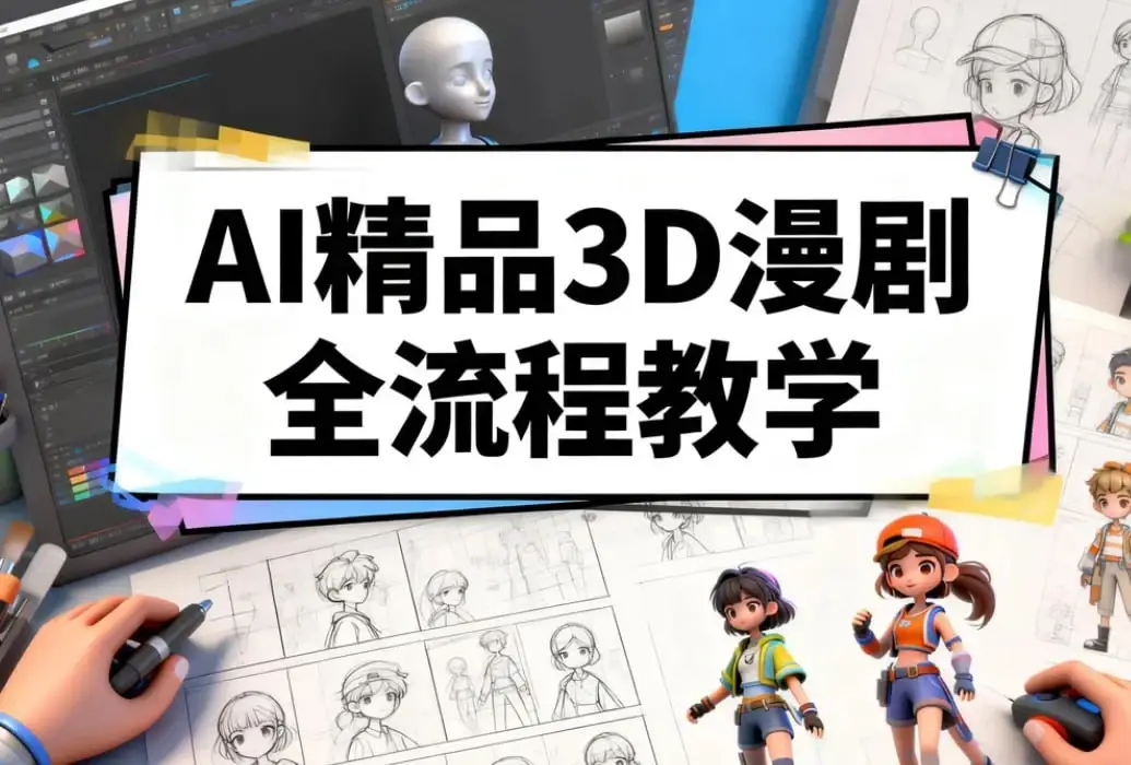 爆款3D漫剧实战指南:零基础AI全流程制作教程 爆款3D漫剧实战指南:零基础AI全流程制作教程