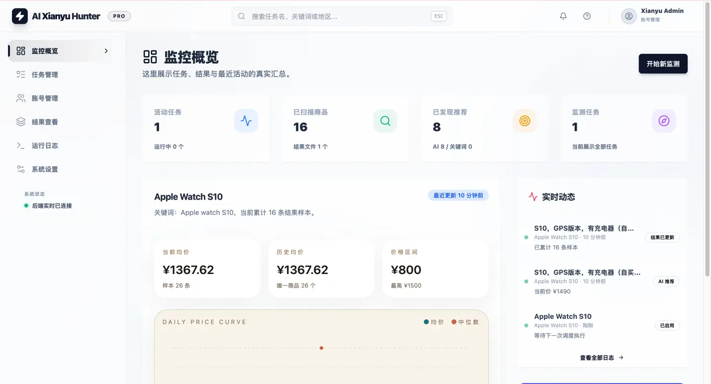 开源推荐 | 闲鱼捡漏终极方案：基于 Playwright 与 AI 的智能监控系统